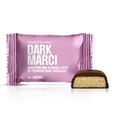 Chokolade Bites med marcipan & mørk Chokolade - Dark Marci fra Simply Chocolate Flowpack 10 g